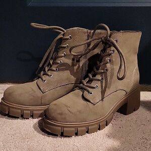 MIA Brown Lace Up Boots